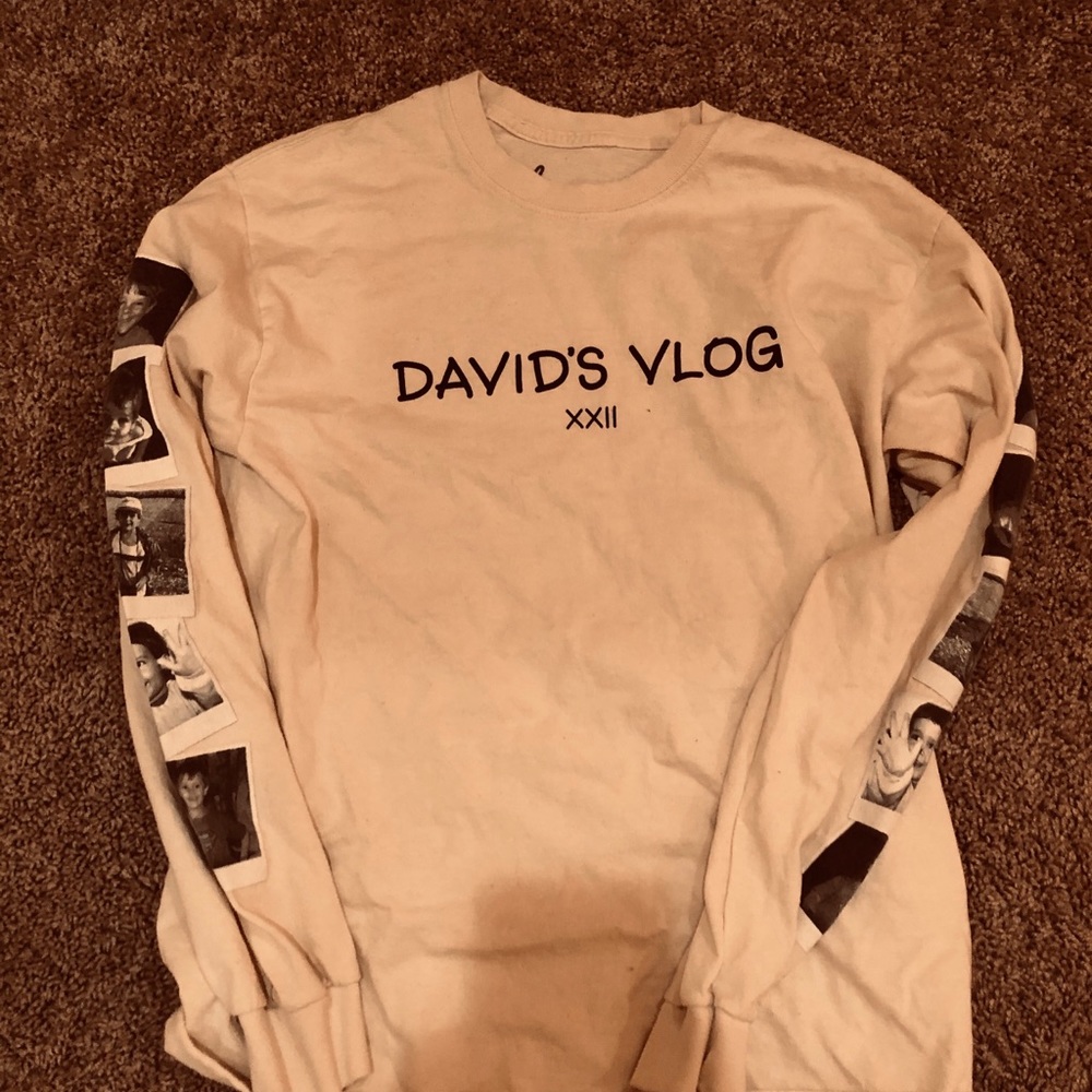 David Dobrik Size Medium birthday long sleeve vlog